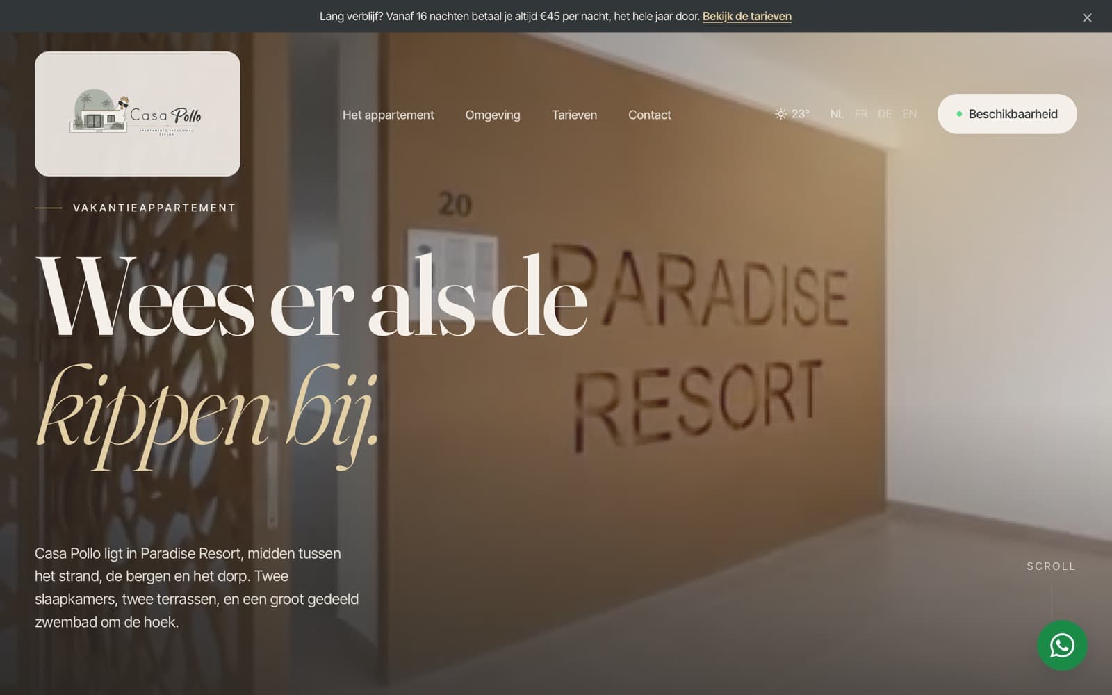 Homepage of casapollo.com