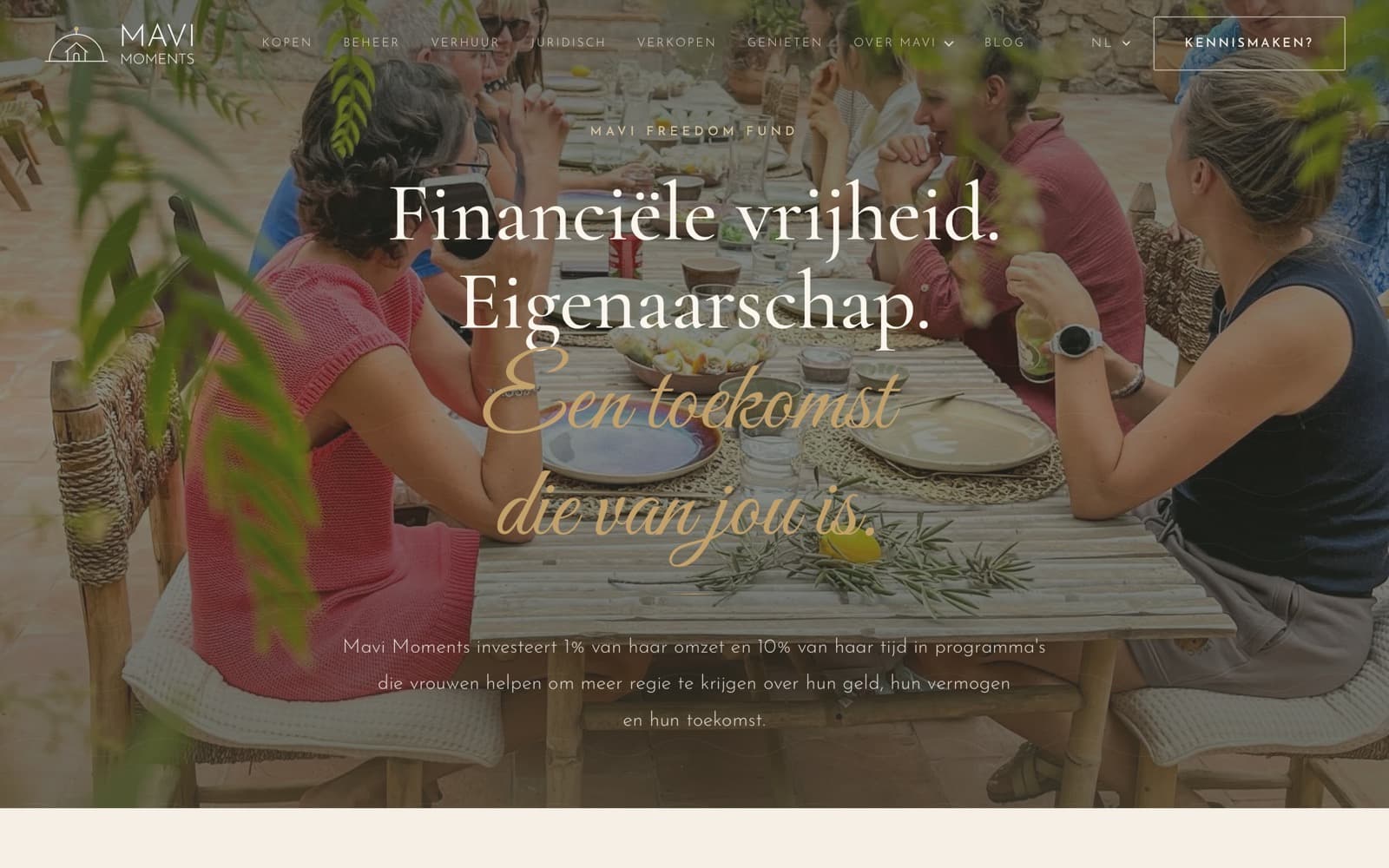 The Mavi Freedom Fund page on mavimoments.com